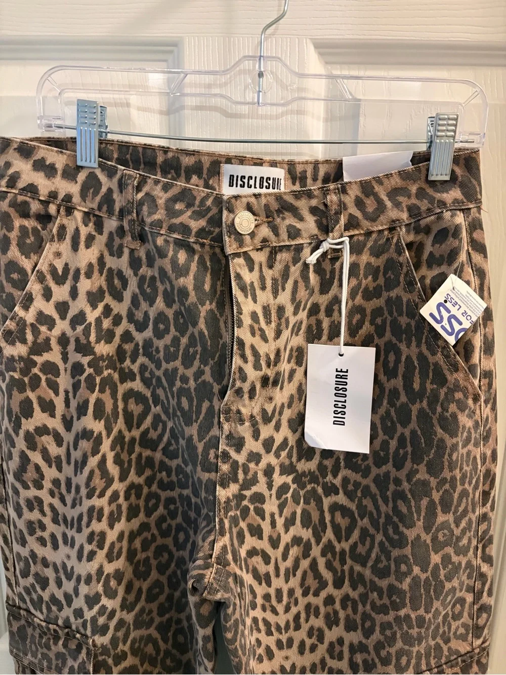 Disclosure Women’s Leopard Wide-Leg Cargo Pants - Brown Leopard